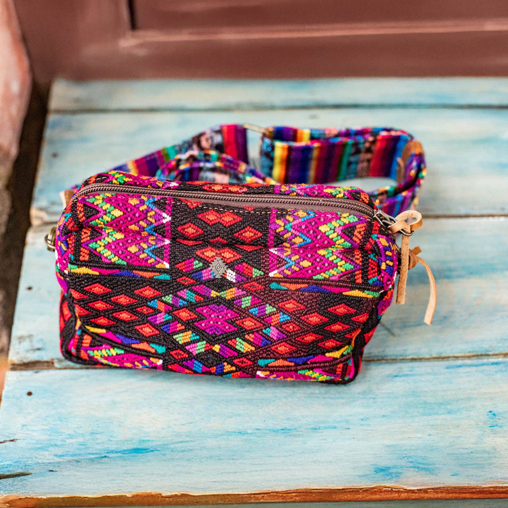 WANDER CROSSBODY BAG + STRAP SET - OOAK HUIPIL & CORTE - FAWN- NO. 16742