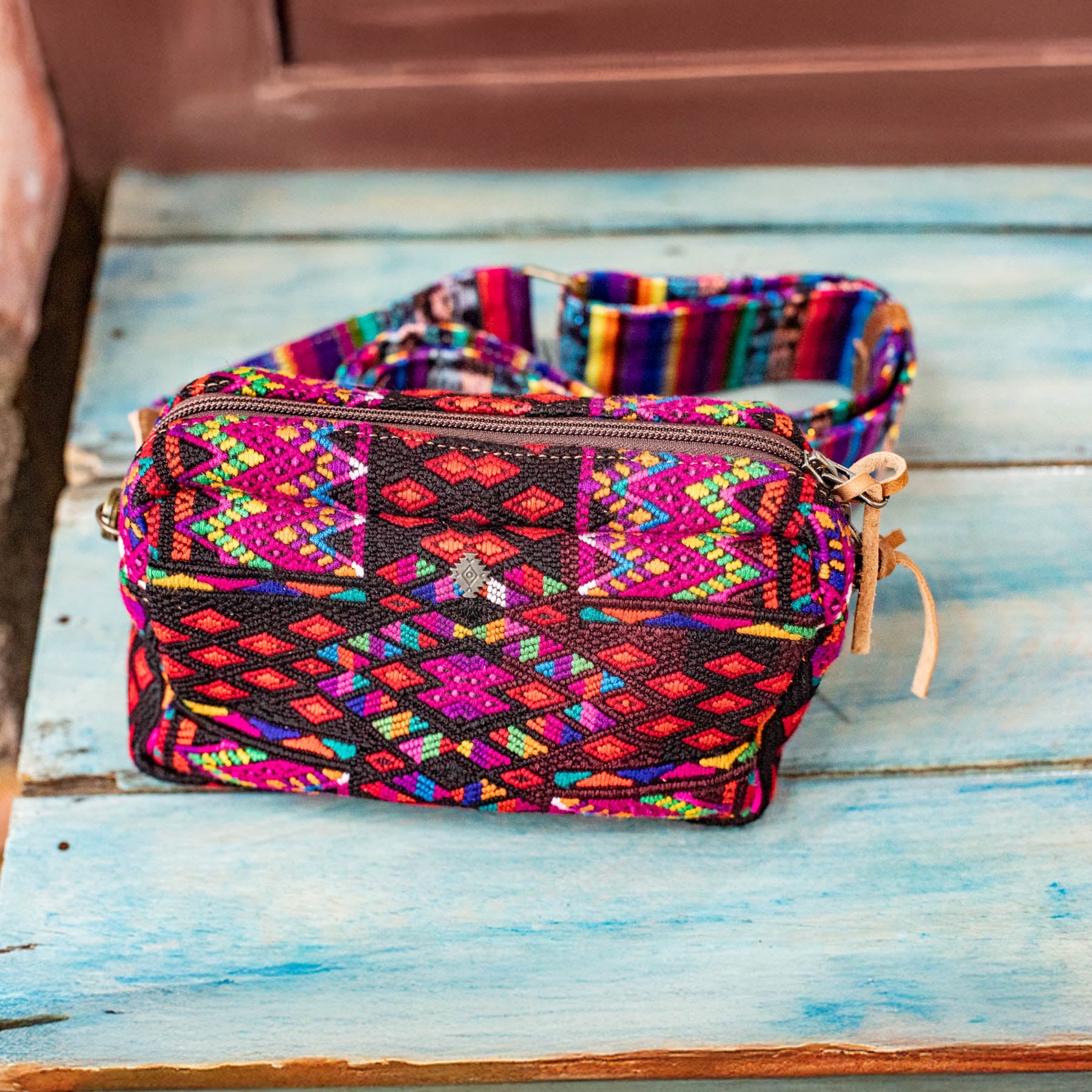 WANDER CROSSBODY BAG + STRAP SET - OOAK HUIPIL & CORTE - FAWN- NO. 16742