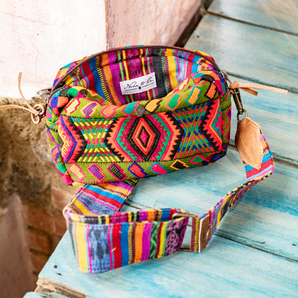 WANDER CROSSBODY BAG + STRAP SET - OOAK HUIPIL & CORTE - FAWN - NO. 16739